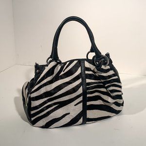Genuine Cowhide faux Zebra Bag